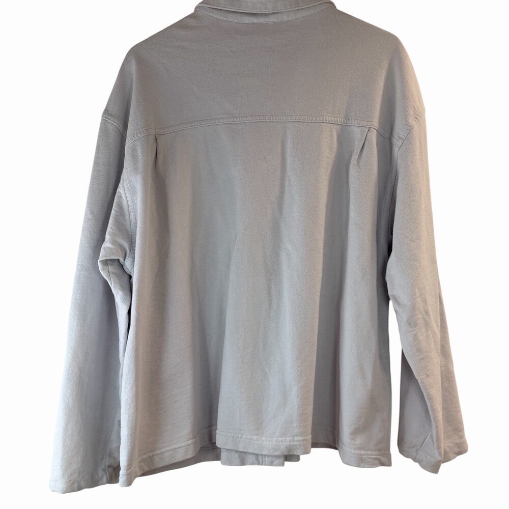 Vintage Susquehanna Trail Outfitters Women's L Light blue cotton button shacket - Picture 2 of 8